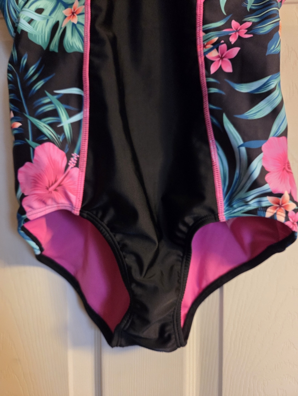 Gerry Girls' Botany Print Side 1-Piece Size 14 - Picture 3 of 12